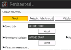 A kezelőpanel ismertetése