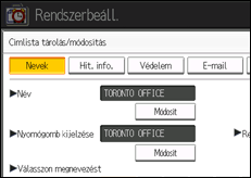 A kezel�panel ismertet&eacute;se
