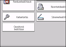 A kezel�panel ismertet&eacute;se