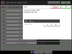 A kezel�panel ismertet&eacute;se