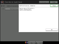 A kezel�panel ismertet&eacute;se