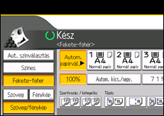 A kezelőpanel ismertetése