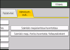 A kezelőpanel ismertetése