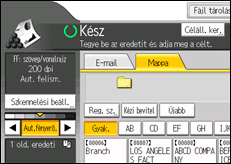 A kezelőpanel ismertetése 