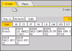 A kezelőpanel ismertetése