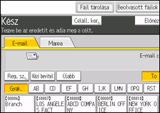 A kezelőpanel ismertetése