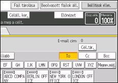 A kezelőpanel ismertetése