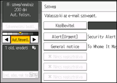 A kezelőpanel ismertetése