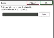 A kezelőpanel ismertetése