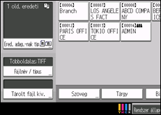 A kezelőpanel ismertetése