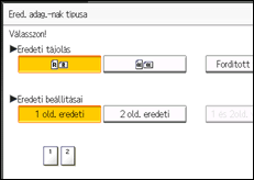 A kezelőpanel ismertetése