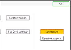 A kezelőpanel ismertetése