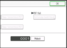 A kezelőpanel ismertetése
