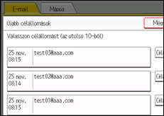 A kezelőpanel ismertetése