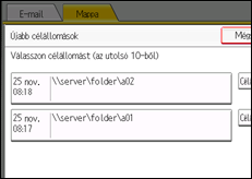 A kezelőpanel ismertetése