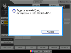 A kezelőpanel ismertetése