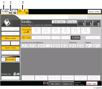 Illustrazione numerata pannello di controllo