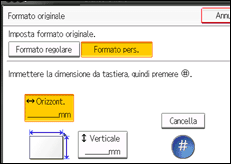 Illustrazione schermata pannello di controllo