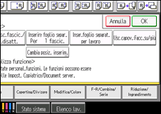 Illustrazione schermata pannello di controllo