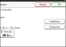 Illustrazione schermata pannello di controllo