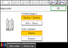 Illustrazione schermata pannello di controllo