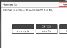 Illustrazione schermata pannello di controllo