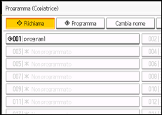 Illustrazione schermata pannello di controllo