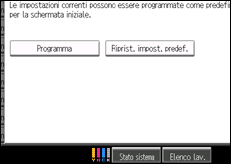 Illustrazione schermata pannello di controllo
