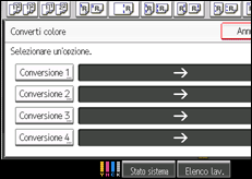 Illustrazione schermata pannello di controllo