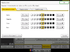 Illustrazione schermata pannello di controllo