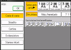 Illustrazione schermata pannello di controllo
