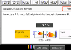 Illustrazione schermata pannello di controllo
