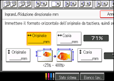 Illustrazione schermata pannello di controllo