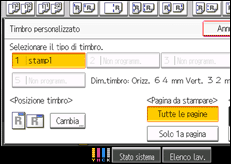 Illustrazione schermata pannello di controllo