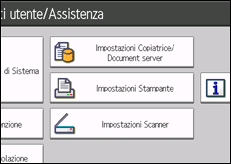 Illustrazione schermata pannello di controllo