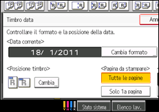 Illustrazione schermata pannello di controllo