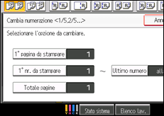 Illustrazione schermata pannello di controllo