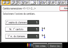 Illustrazione schermata pannello di controllo