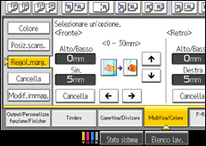 Illustrazione schermata pannello di controllo