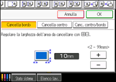 Illustrazione schermata pannello di controllo