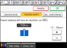 Illustrazione schermata pannello di controllo