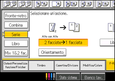 Illustrazione schermata pannello di controllo