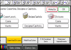 Illustrazione schermata pannello di controllo