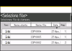 Illustrazione schermata pannello di controllo