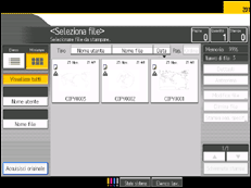 Illustrazione schermata pannello di controllo
