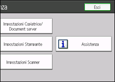 Illustrazione schermata pannello di controllo