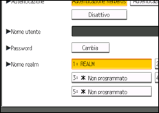 Illustrazione schermata pannello di controllo