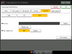 Illustrazione schermata pannello di controllo