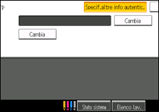 Illustrazione schermata pannello di controllo