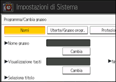 Illustrazione schermata pannello di controllo